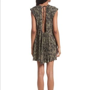 Free People minidress Fake Love Animal print Green
